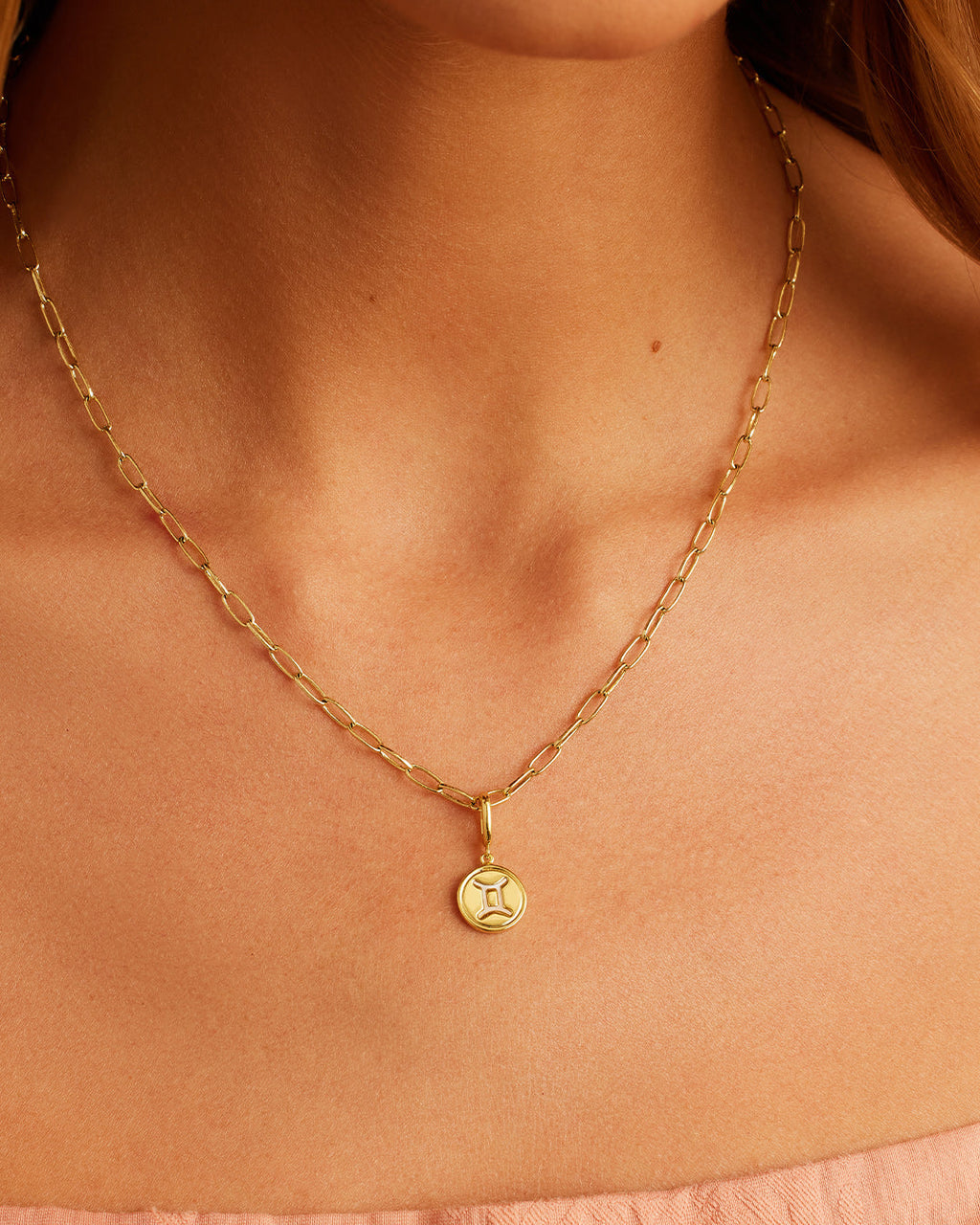 Zodiac Parker Charm || option::18K Gold Plated, Gemini || set::zodiac-parker-charm-aries-stl