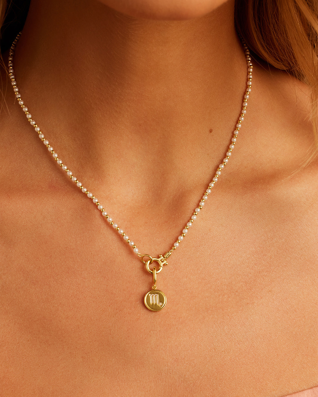Zodiac Parker Charm || option::18K Gold Plated, Scorpio || set::zodiac-parker-charm-pisces-stl