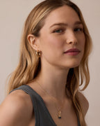 Carter Small Hoops || option::18K Gold Plated