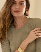 Carter Hoops || option::18K Gold Plated || set::carter-hoops-stl