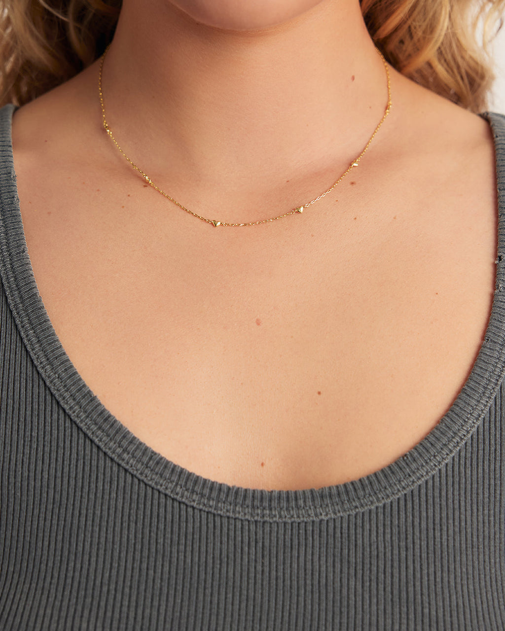 Amour Necklace || option::18K Gold Plated