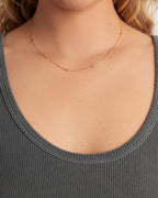 Amour Necklace || option::18K Gold Plated
