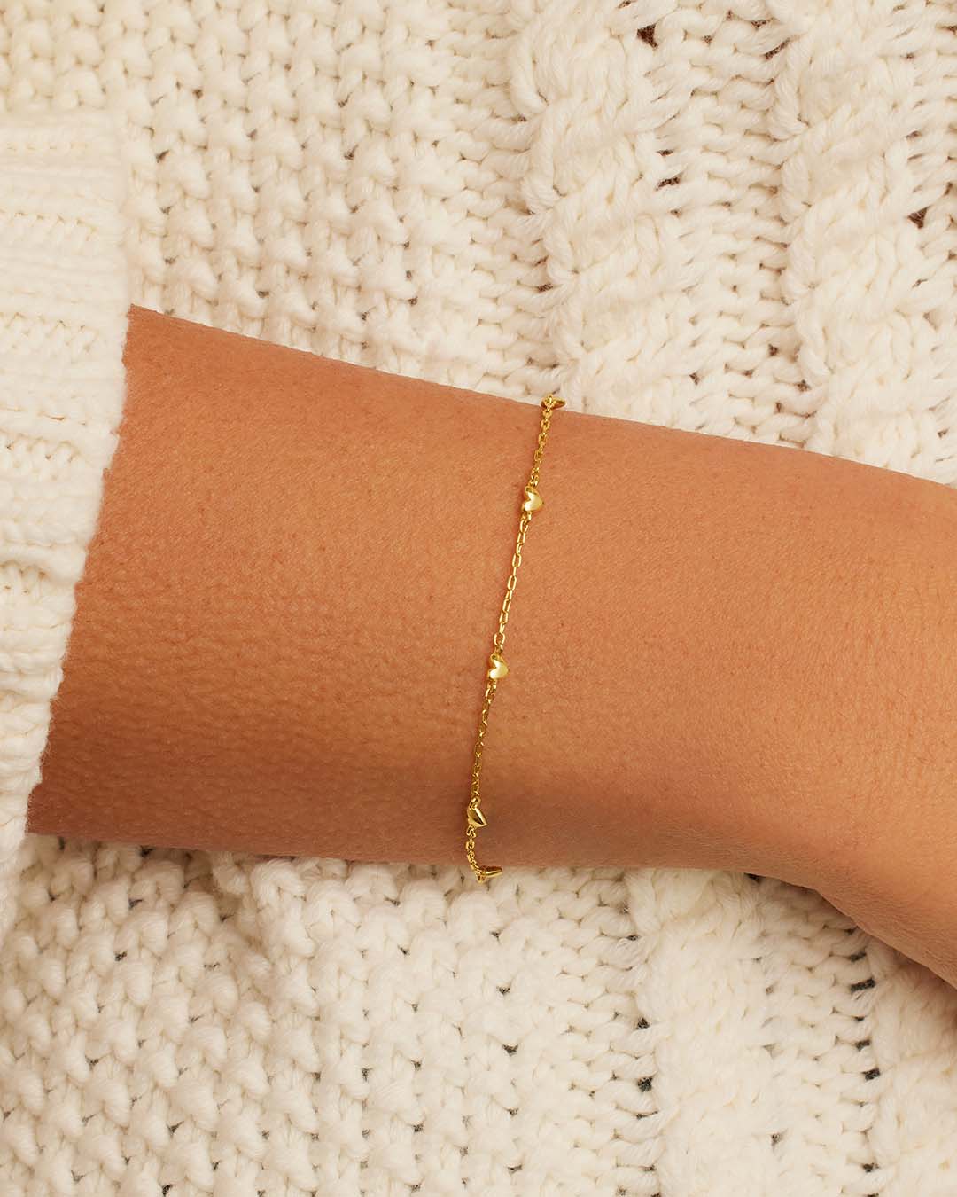 Amour Bracelet || option::18K Gold Plated