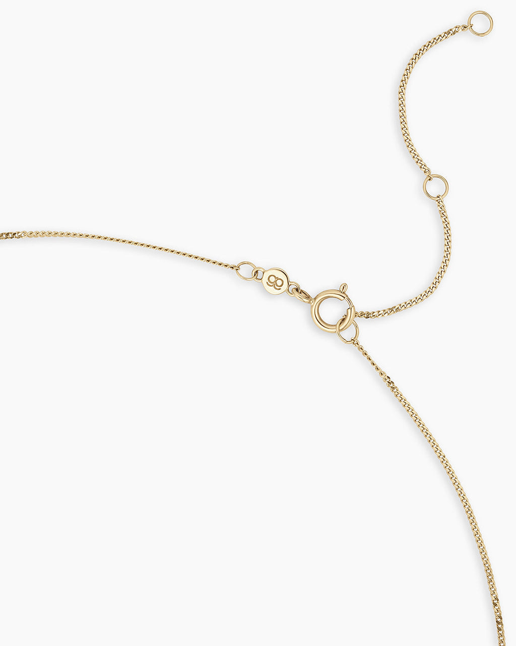 Lab Grown Diamond Circle Charm Row Necklace || option::14K Solid Gold