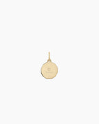 Diamond Zodiac Coin Charm || option::14K Solid Gold, Taurus