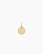 Diamond Zodiac Coin Charm || option::14K Solid Gold, Scorpio