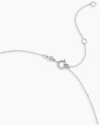 14K White Gold Mama Necklace || option::14K Solid White Gold