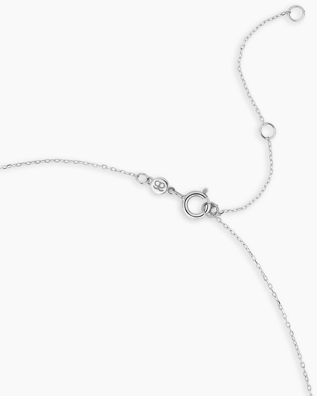 14K White Gold Mama Necklace || option::14K Solid White Gold