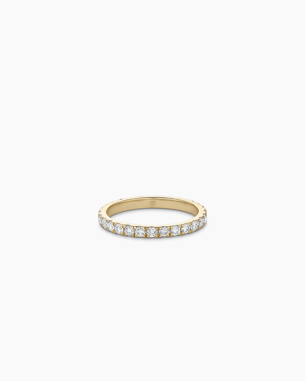 Lab Grown Diamond Eternity Ring || option::14K Solid Gold, 2mm