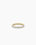 Lab Grown Diamond Eternity Ring || option::14K Solid Gold, 2mm