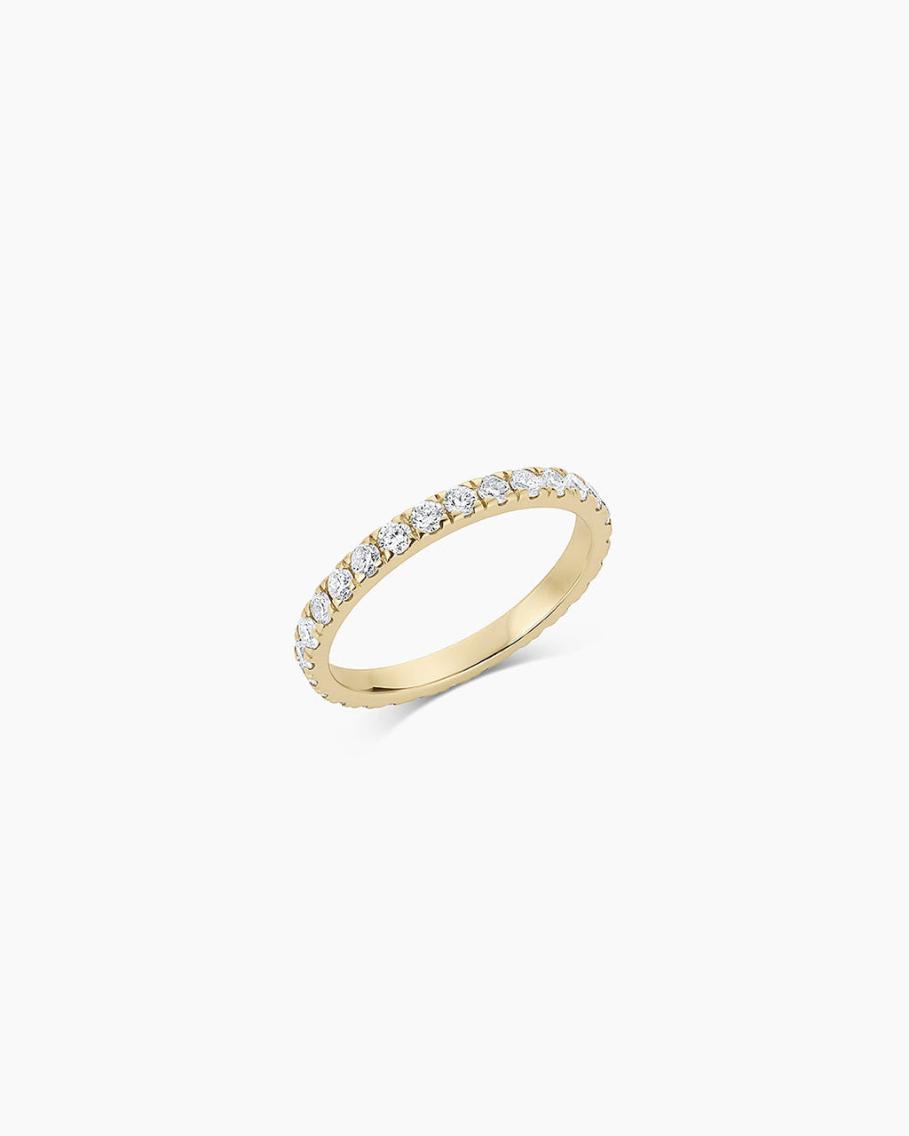 Lab Grown Diamond Eternity Ring || option::14K Solid Gold, 2mm