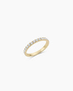Lab Grown Diamond Eternity Ring || option::14K Solid Gold, 2mm