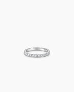 Lab Grown Diamond Eternity Ring || option::14K Solid White Gold, 2mm