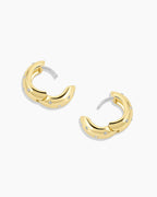 Noel Shimmer Huggies || option::18K Gold Plated