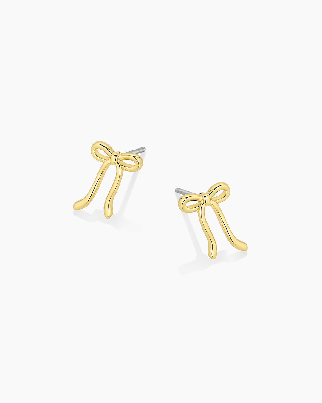 Bow Charm Earrings || option::18K Gold Plated