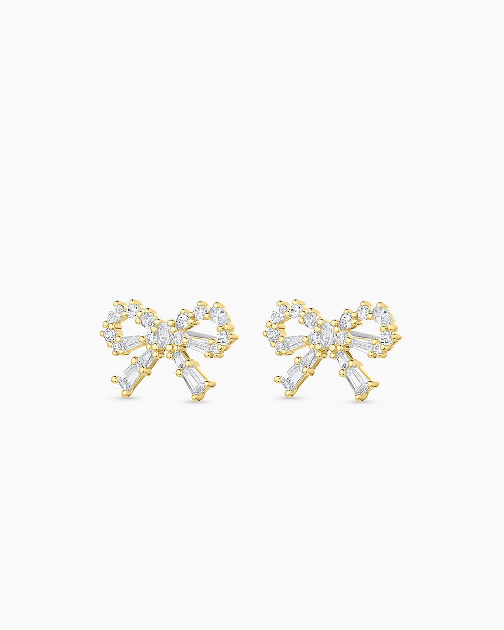 Fancy Bow Earrings || option::18K Gold Plated