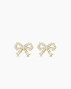 Fancy Bow Earrings || option::18K Gold Plated