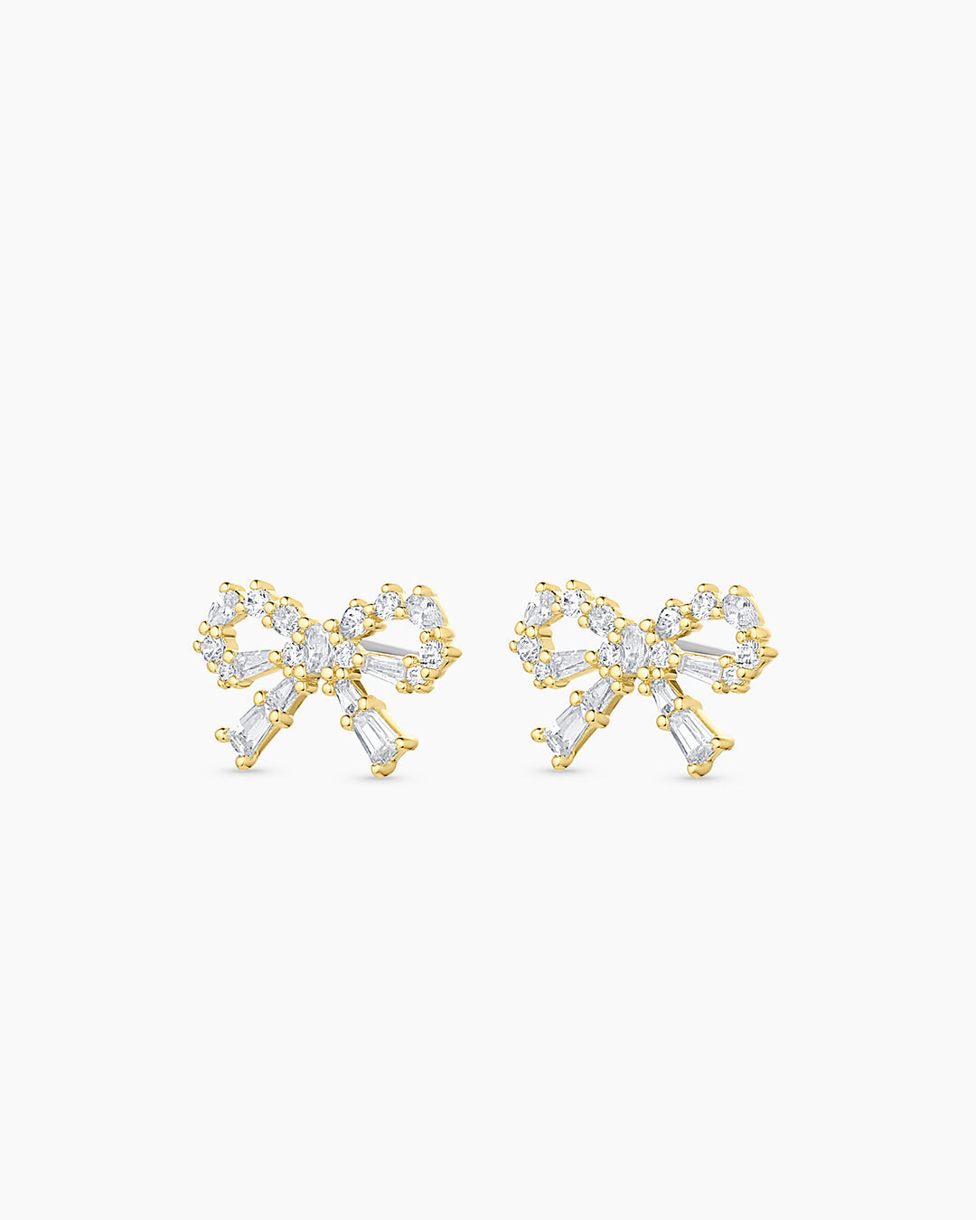 Fancy Bow Earrings || option::18K Gold Plated