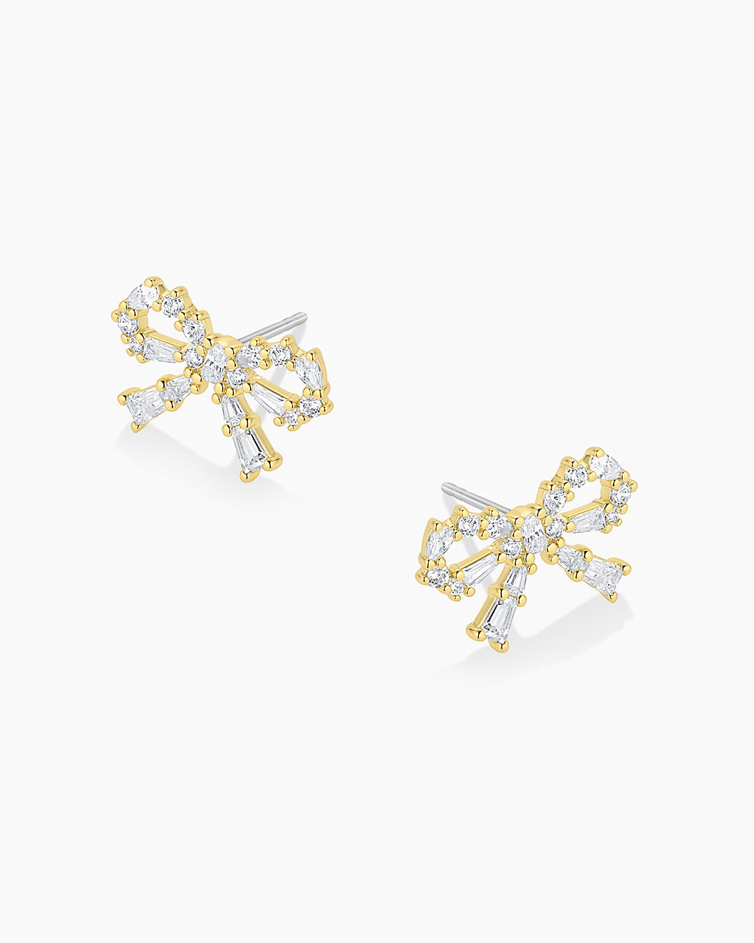 Fancy Bow Earrings || option::18K Gold Plated