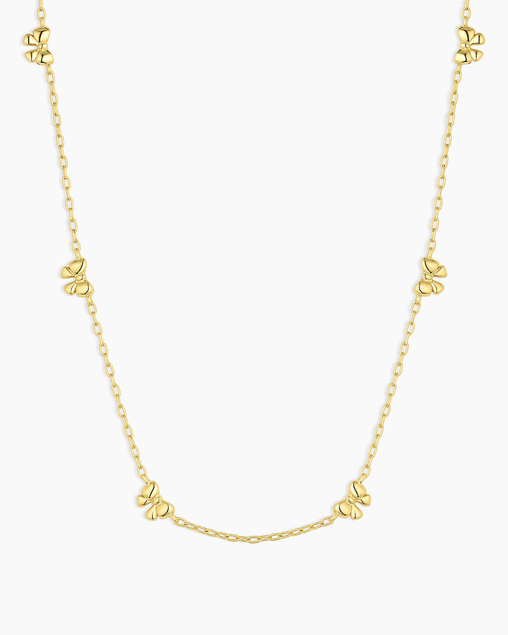 Mini Bow Necklace || option::18K Gold Plated