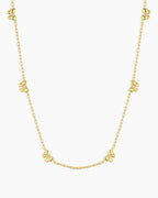 Mini Bow Necklace || option::18K Gold Plated
