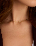 Mini Bow Necklace || option::18K Gold Plated