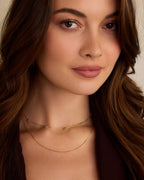 Mini Bow Necklace || option::18K Gold Plated || set::mini-bow-necklace-stl