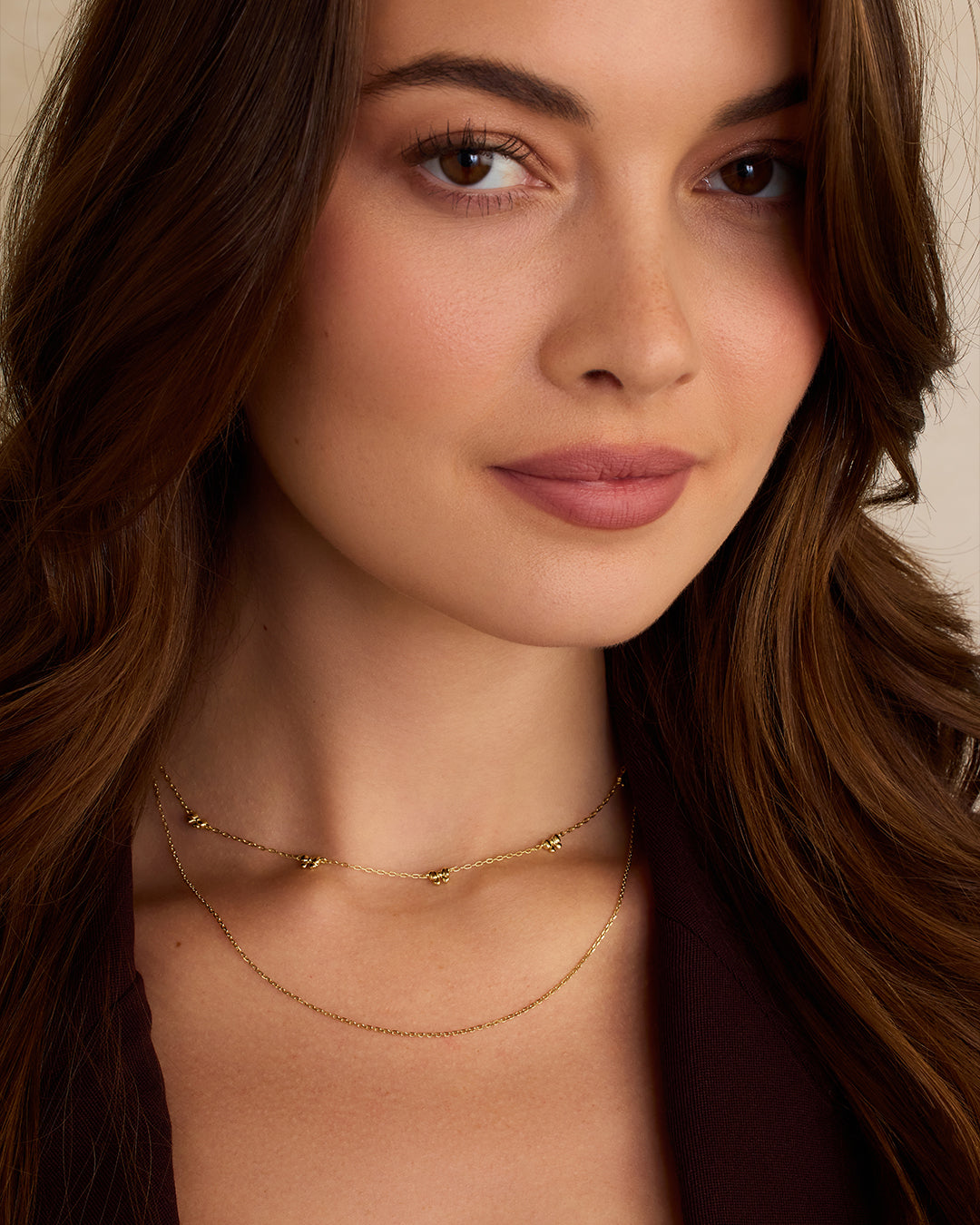 Mini Bow Necklace || option::18K Gold Plated || set::mini-bow-necklace-stl