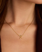 Put a Bow on it Necklace || option::18K Gold Plated
