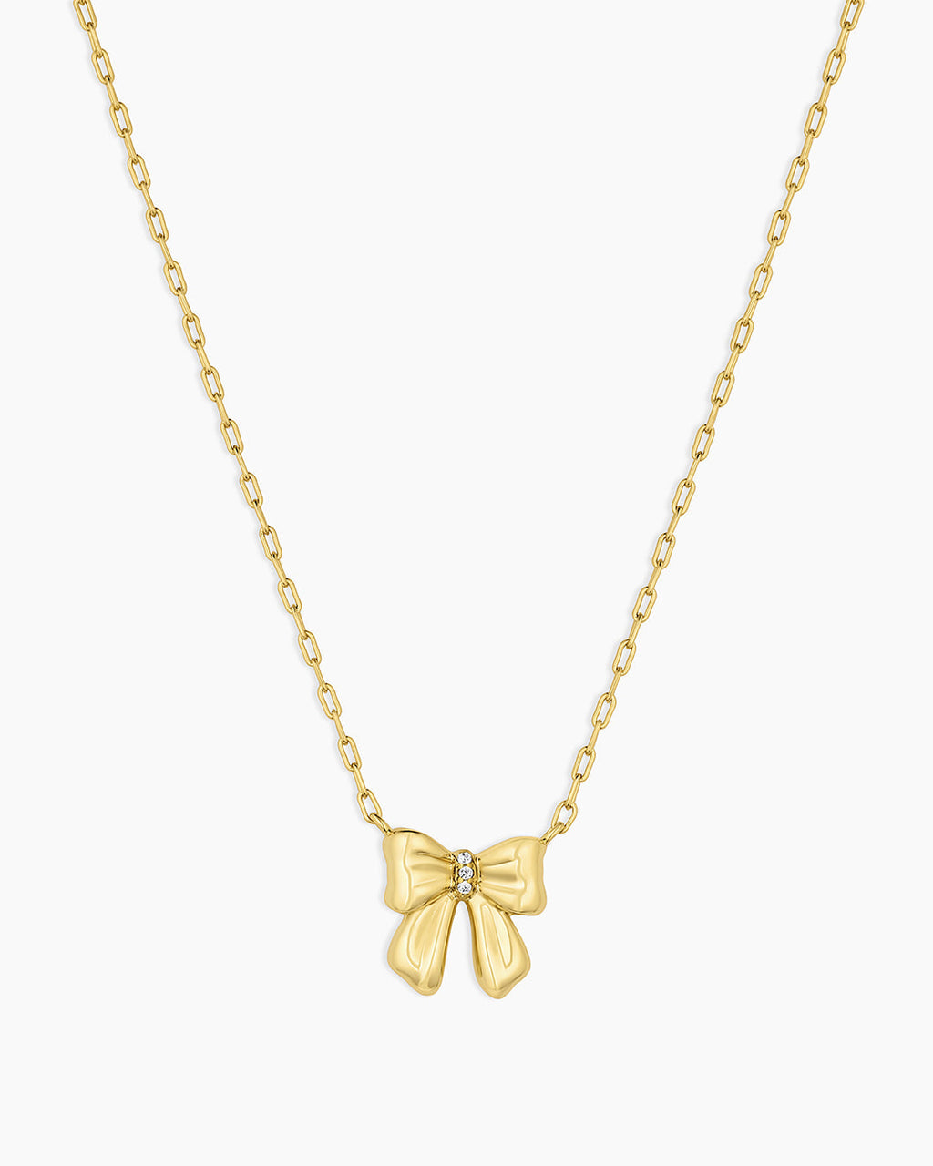 Bow Necklace || option::18K Gold Plated