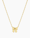 Bow Necklace || option::18K Gold Plated