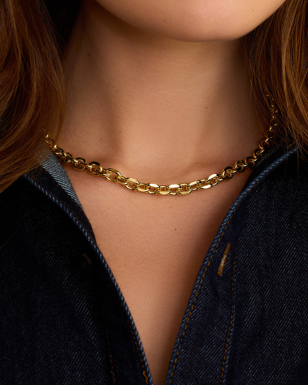 Asher Statement Necklace || option::18K Gold Plated