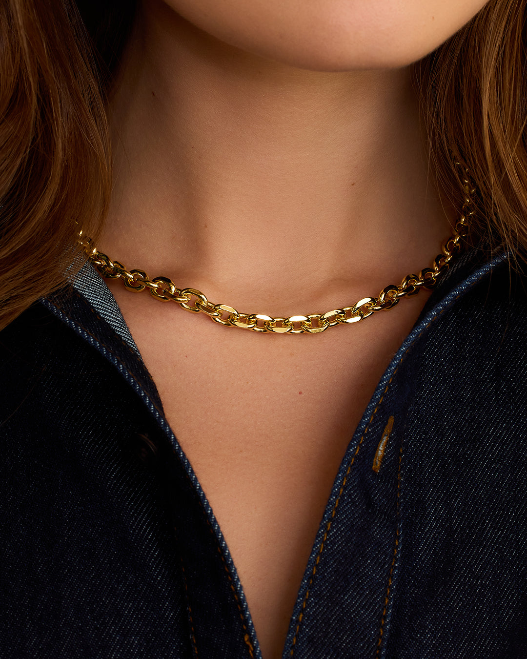 Asher Statement Necklace || option::18K Gold Plated