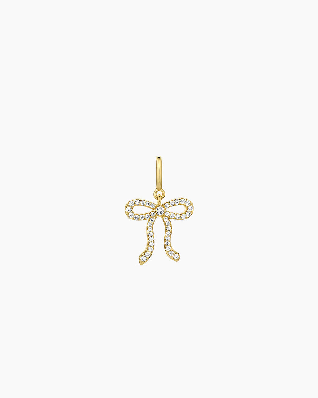 Bow Shimmer Parker Charm || option::18K Gold Plated