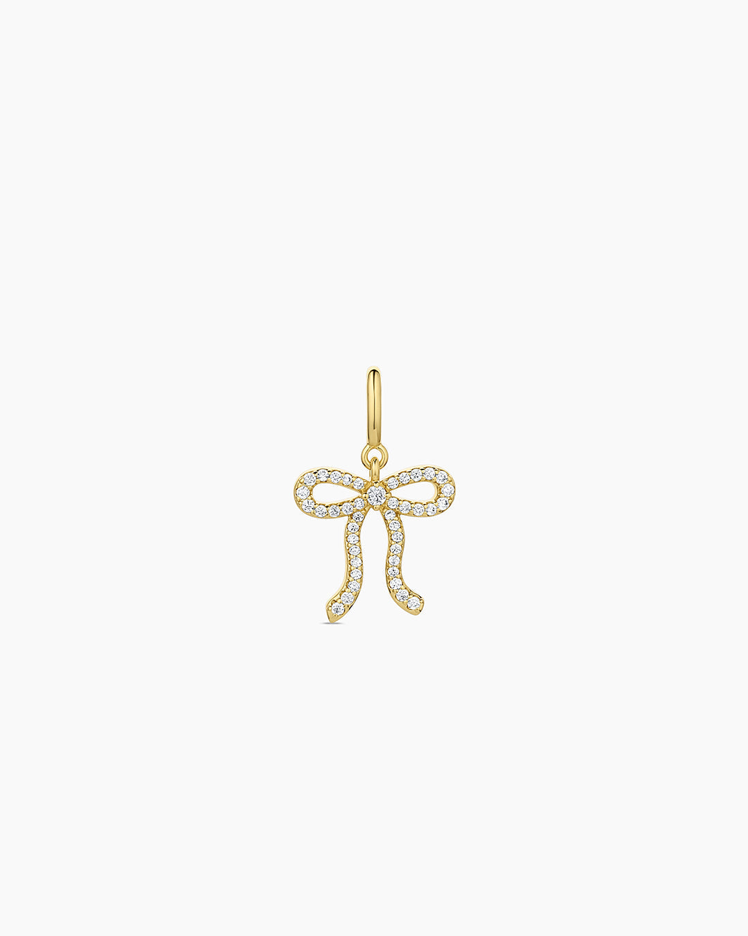 Bow Shimmer Parker Charm || option::18K Gold Plated