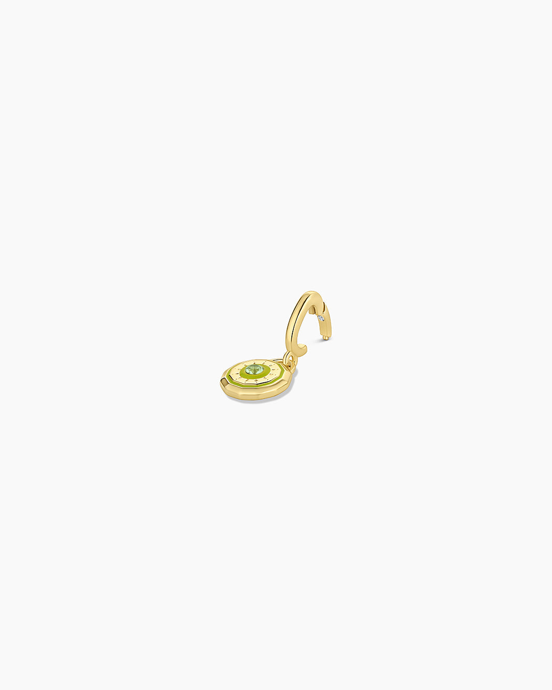 Birthstone Parker Charm || option::18K Gold Plated, Peridot - August