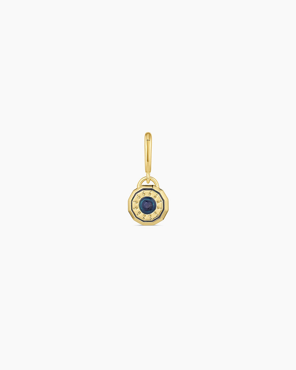 Birthstone Parker Charm || option::18K Gold Plated, Blue Sapphire - September