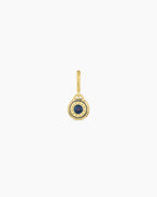 Birthstone Parker Charm || option::18K Gold Plated, Blue Sapphire - September