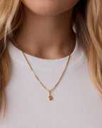 Birthstone Parker Charm || option::18K Gold Plated, Pink Tourmaline - October
