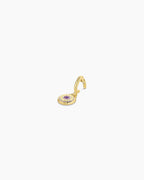 Birthstone Parker Charm || option::18K Gold Plated, Amethyst - February