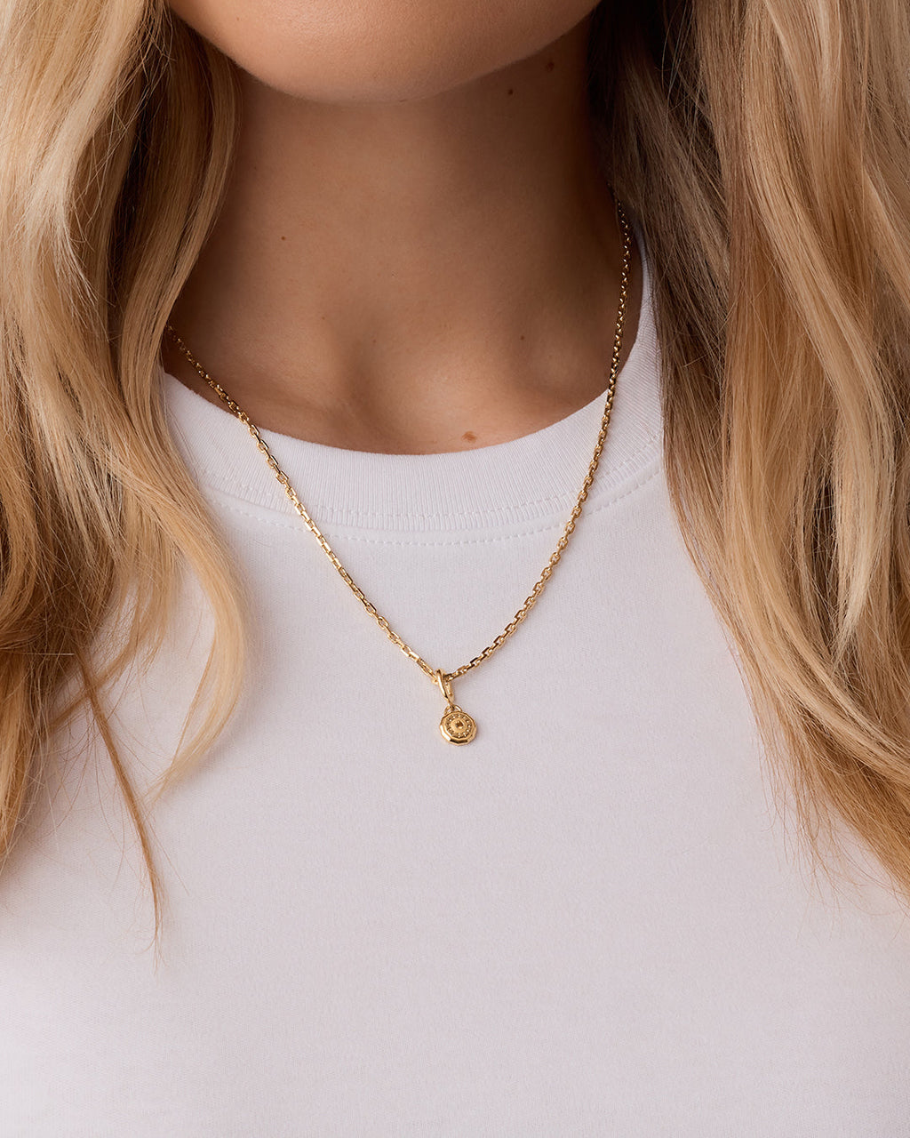Birthstone Parker Charm || option::18K Gold Plated, Citrine - November