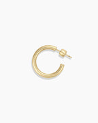 14K Gold Carter Hoops || option::14K Solid Gold, 20mm