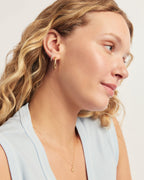14K Gold Carter Hoops || option::14K Solid Gold, 20mm