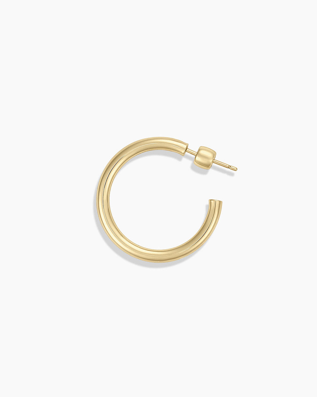 14K Gold Carter Hoops || option::14K Solid Gold, 25mm