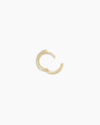 Diamond Double Down Huggies || option::14K Solid Gold, 11mm