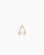 Diamond Pavé Split Huggies || option::14K Solid Gold