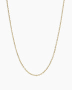 14K Gold Delicate Link Chain || option::14K Solid Gold