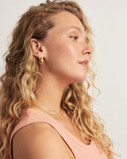 Banks Earrings || option::18K Gold Plated