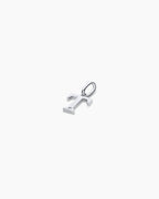 Diamond Vintage Alphabet Charm || option::14K Solid White Gold, T