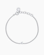 Wilder Mini Alphabet Bracelet || option:: Silver Plated, A